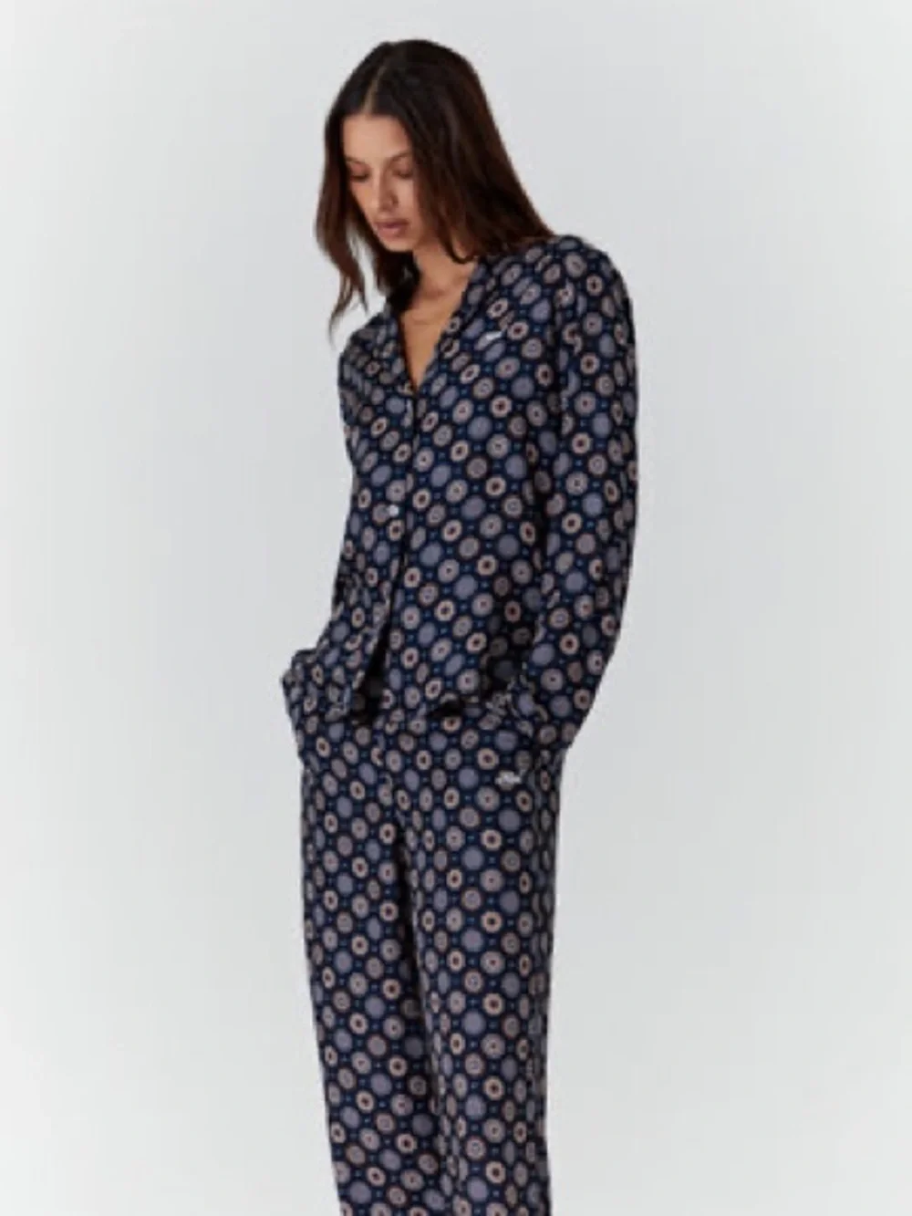 Kith Navy Printed medallion Two-Piece Lounge Set